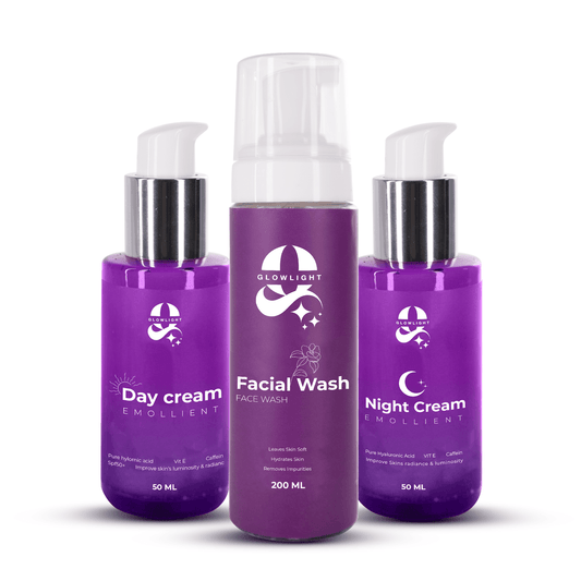 Lumi Set – Facial Wash + Day Cream + Night Cream - Glowlight